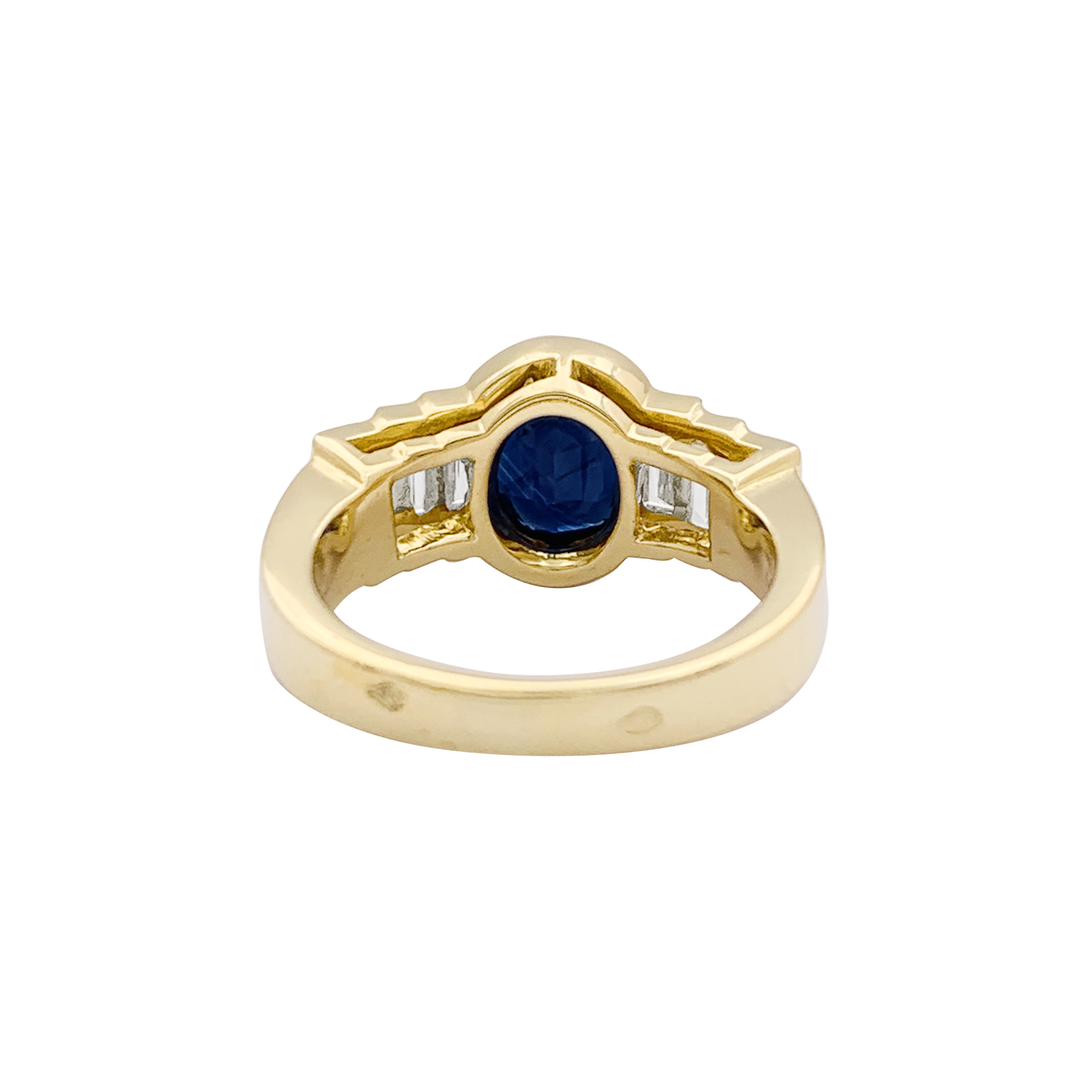 Bague Mellerio en or jaune saphir et diamants. 3