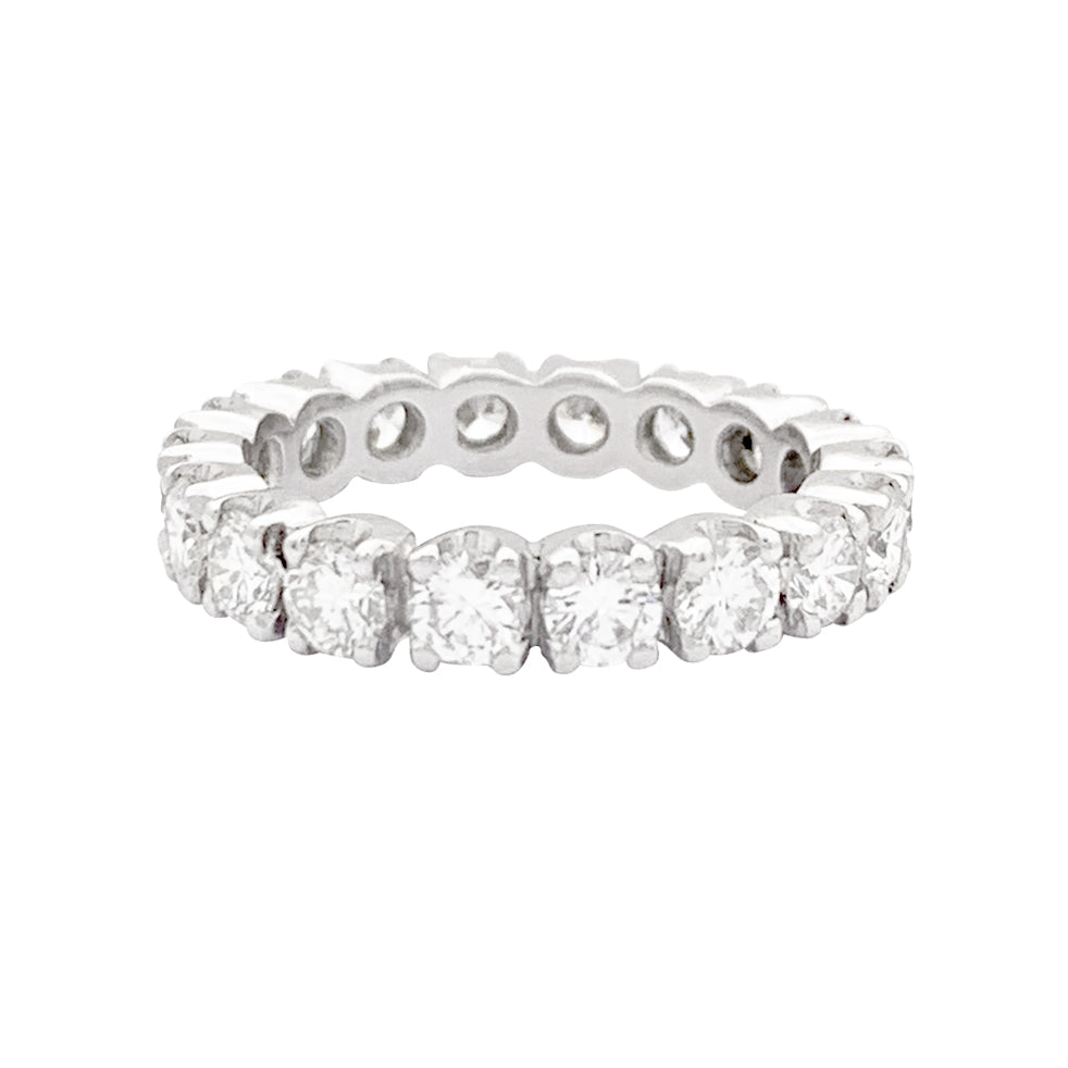 Alliance tour complet or blanc, diamants. 2