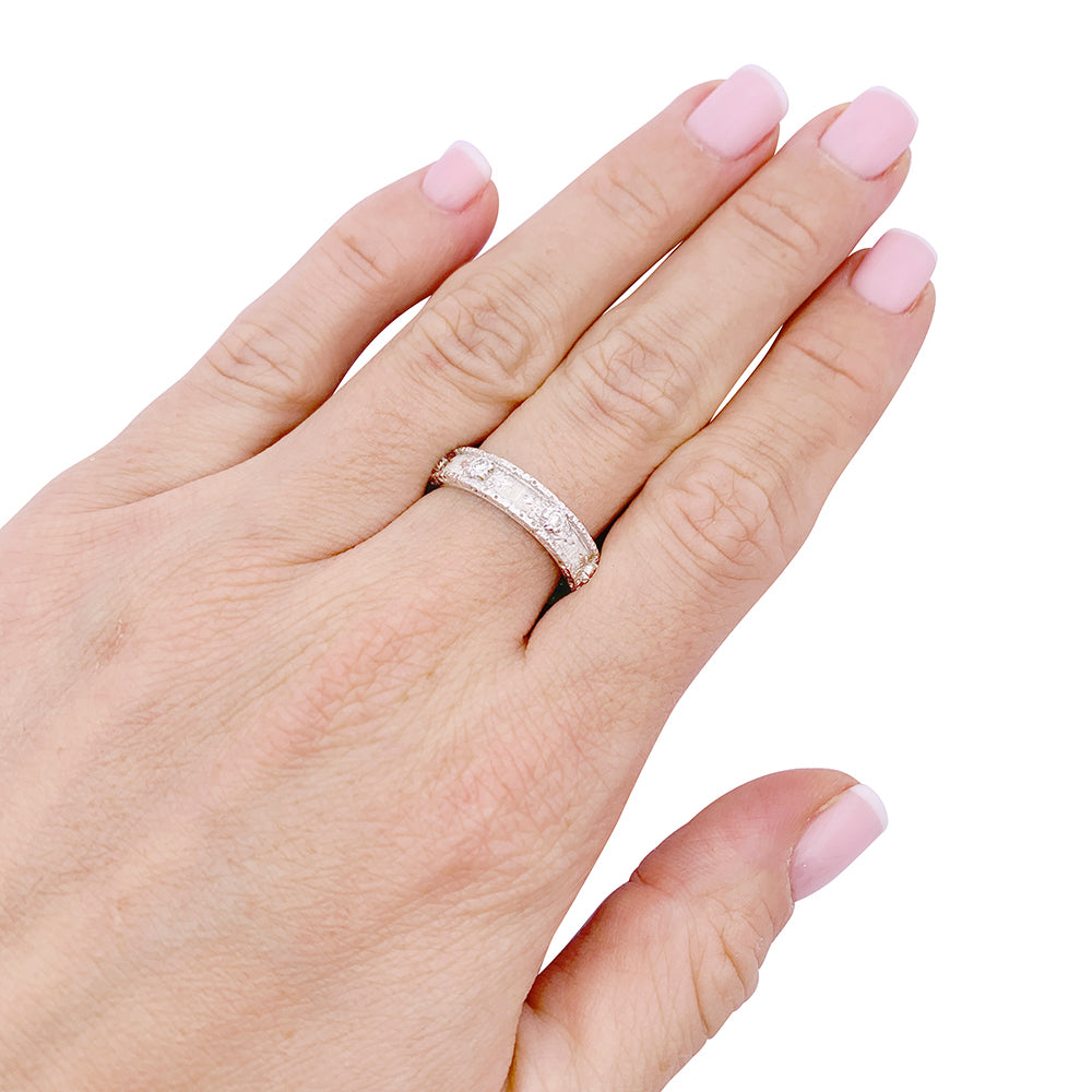 Bague Buccellati "Eternelle Macri Capri" or blanc, diamants. 4