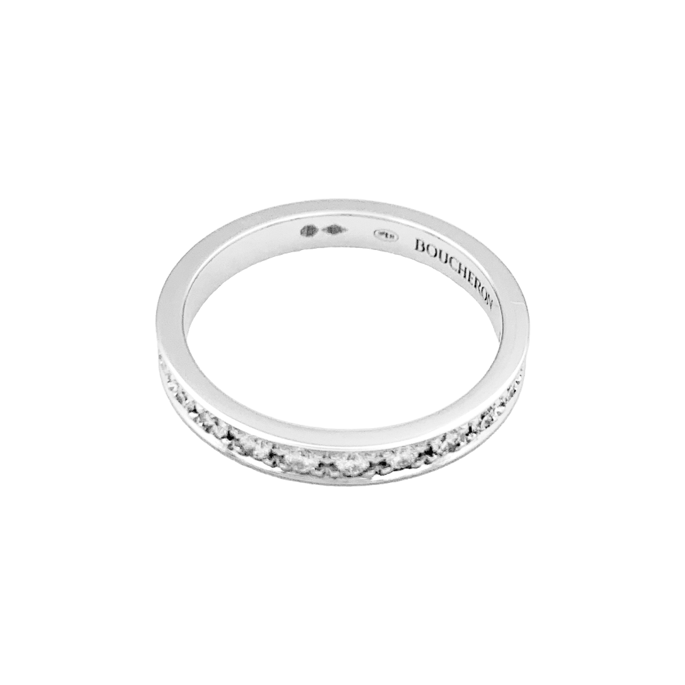 Bague Boucheron, "Beloved", platine et diamants.  3