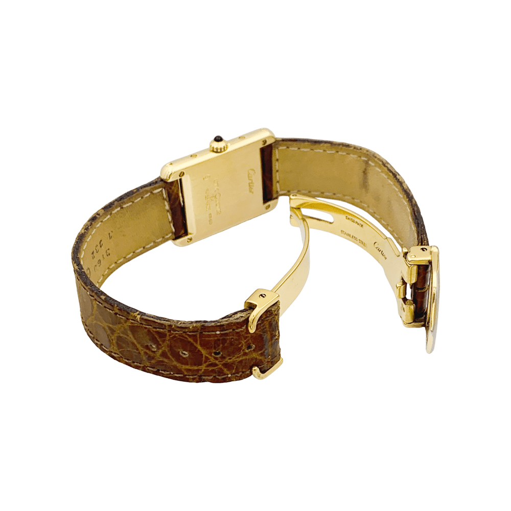Montre Cartier "Tank Louis Cartier" en or jaune. 5