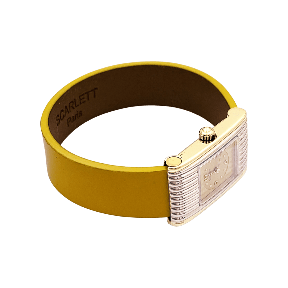Montre Boucheron, "Reflet", or et acier.  4