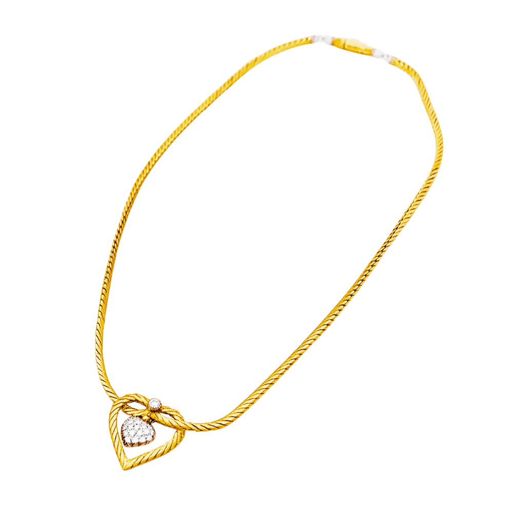 Collier Buccellati, "Valentina", deux ors, diamants.  3