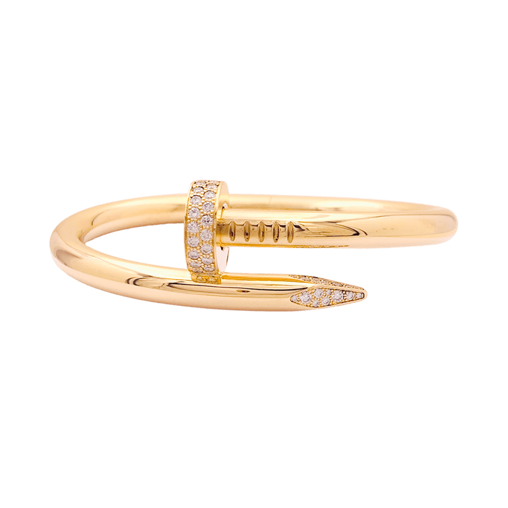 Bracelet Cartier, "Juste un clou", or jaune, diamants. 1