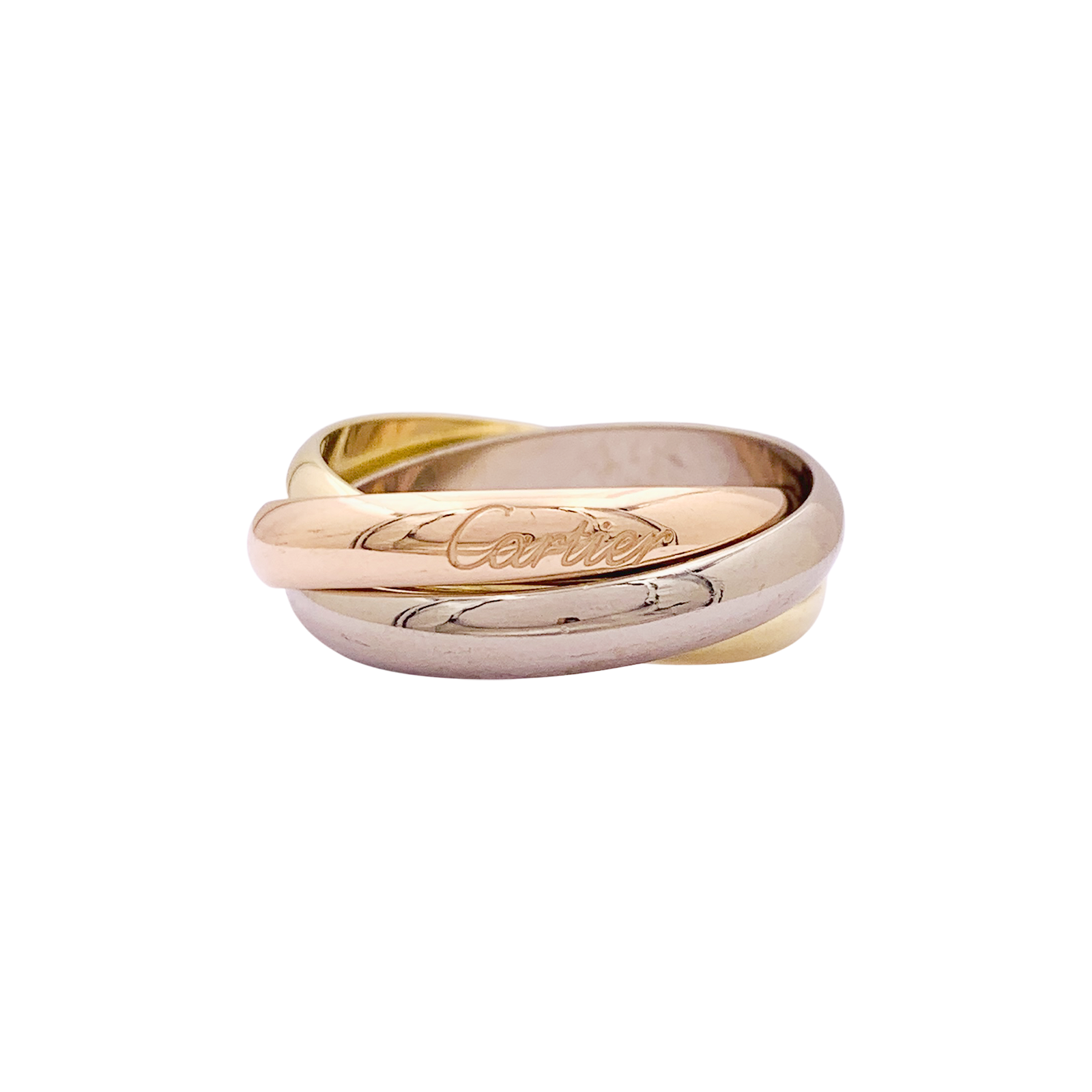 Bague Cartier, "Trinity Classique", trois ors. 1