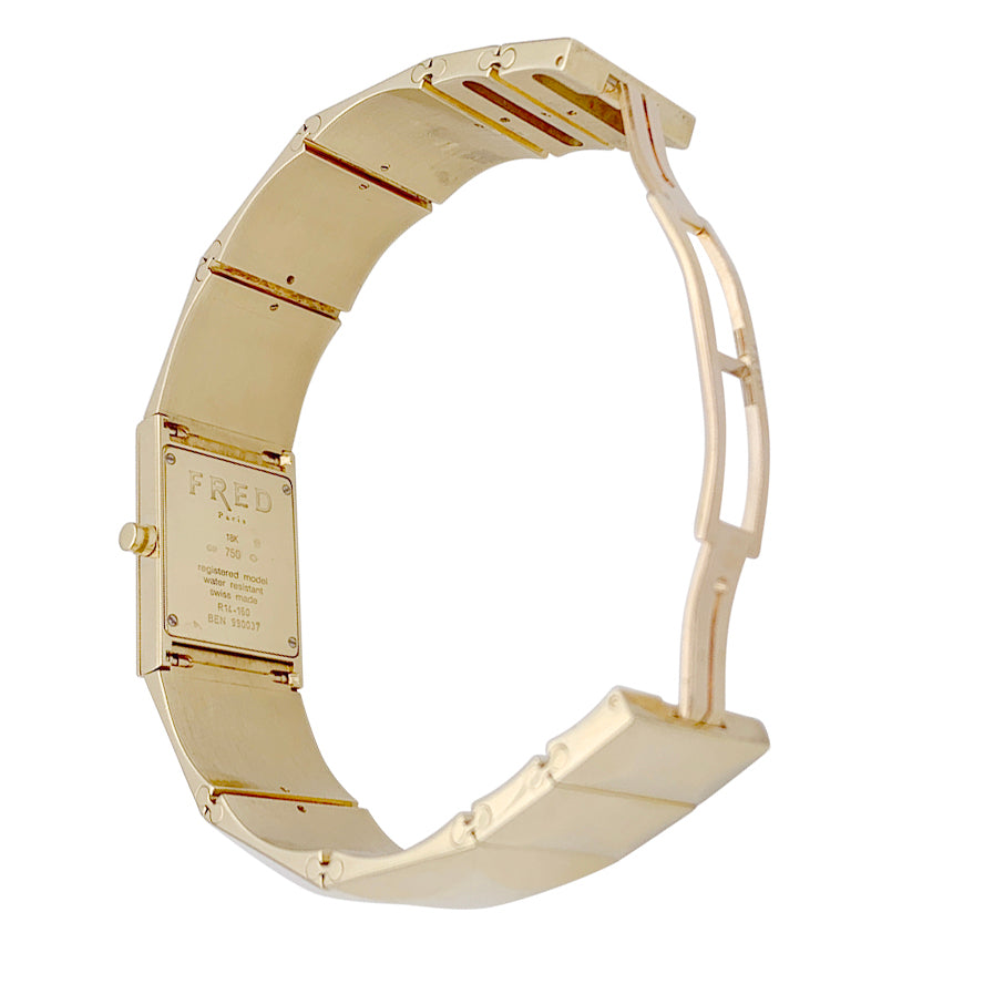 Montre Fred, "Cut", or jaune. 7