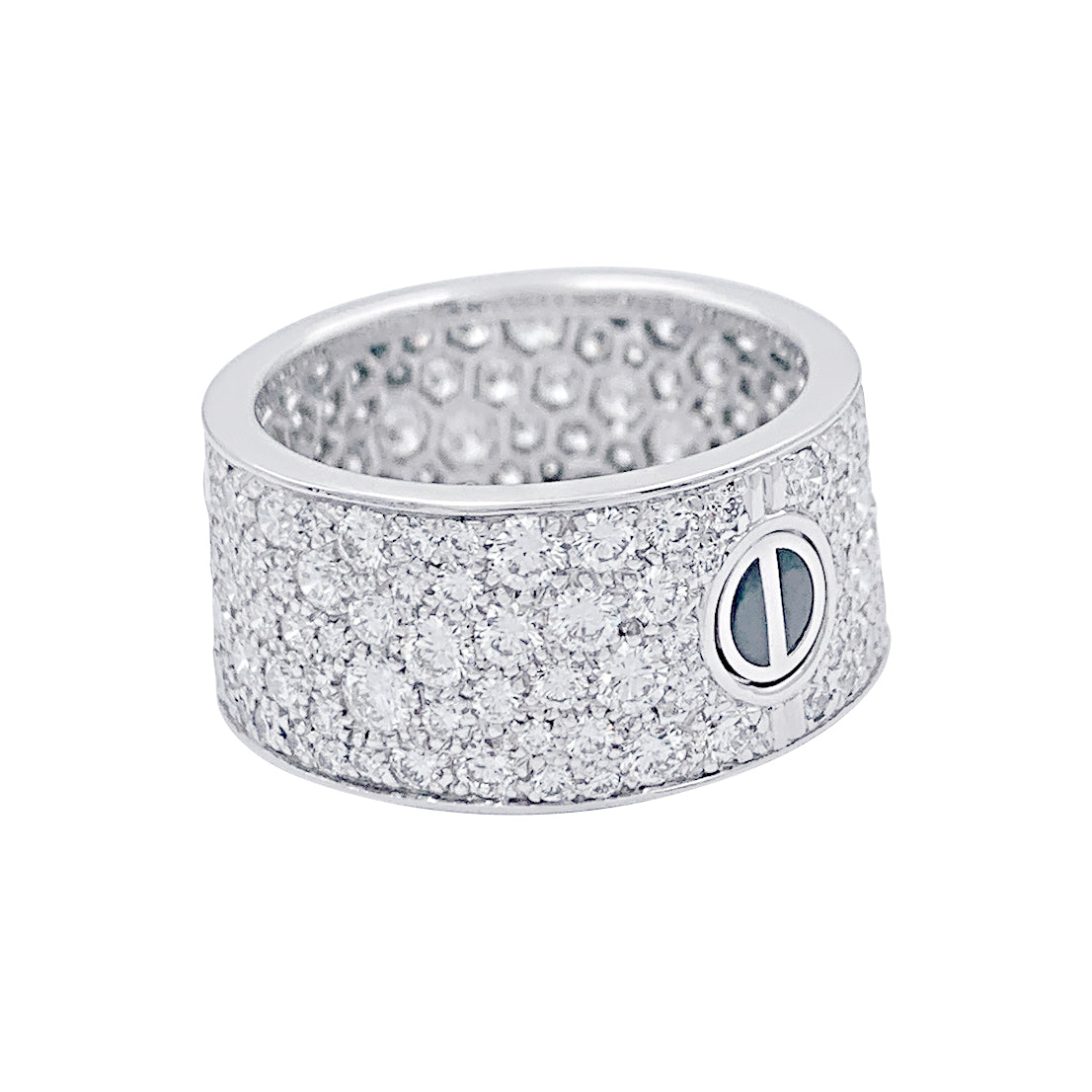 Bague Cartier, "Love", or blanc, diamants. 5