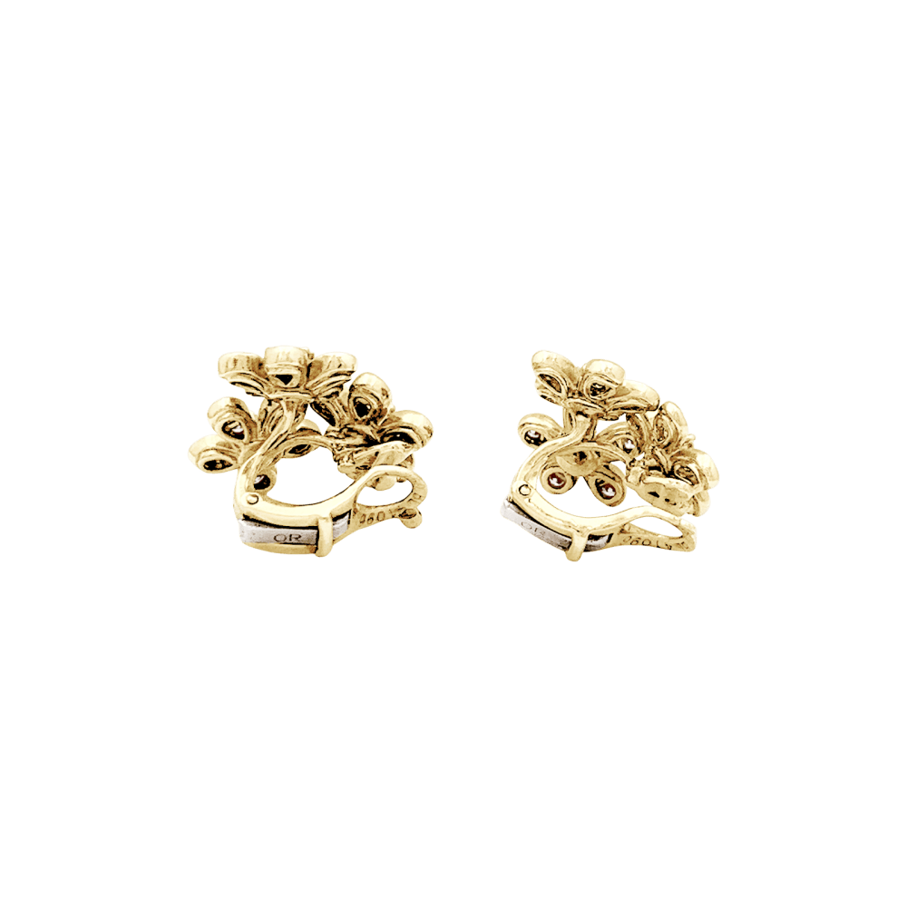 Boucles d'oreilles Van Cleef & Arpels, "Socrate", or jaune, diamants.  5
