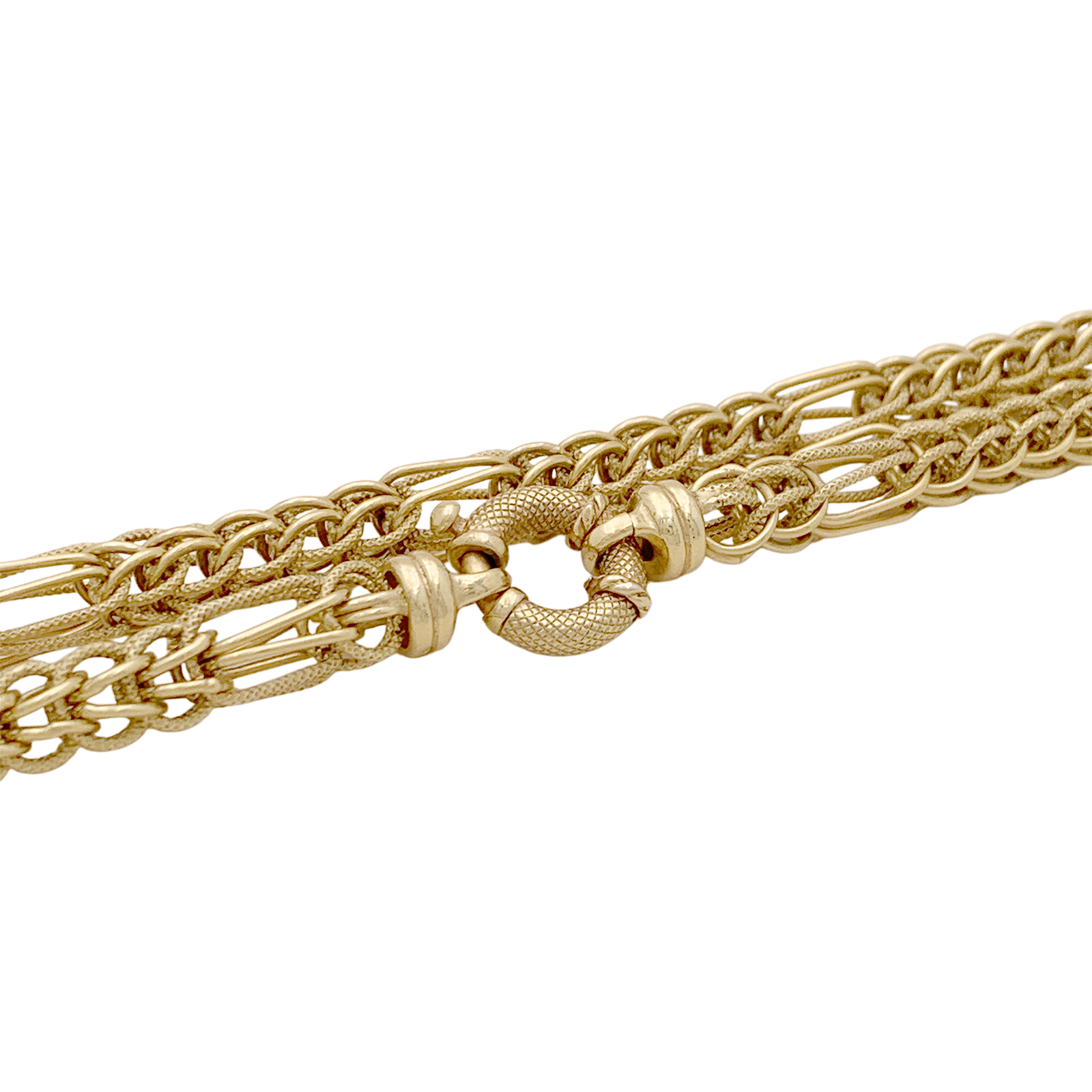 Sautoir vintage or jaune. 5