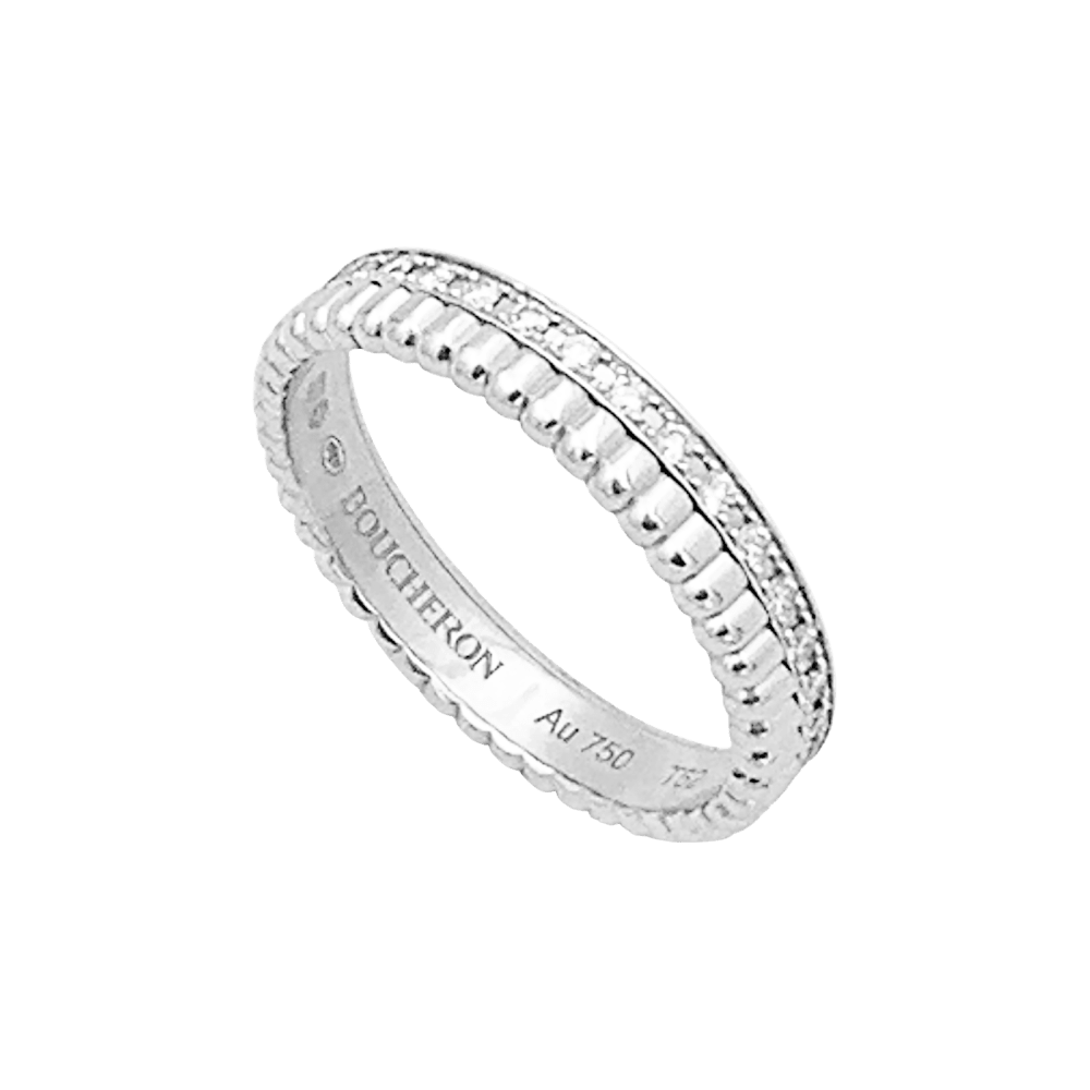 Alliance Boucheron "Quatre Radiant Edition" or blanc et diamants. 2