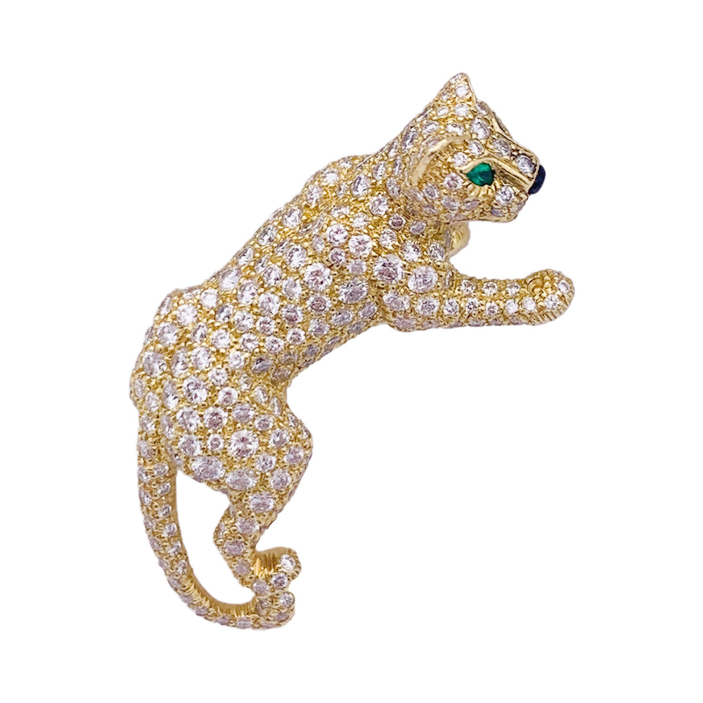 Bague Haute Joaillerie Cartier, "Panthère de Cartier", or jaune, diamants. 2