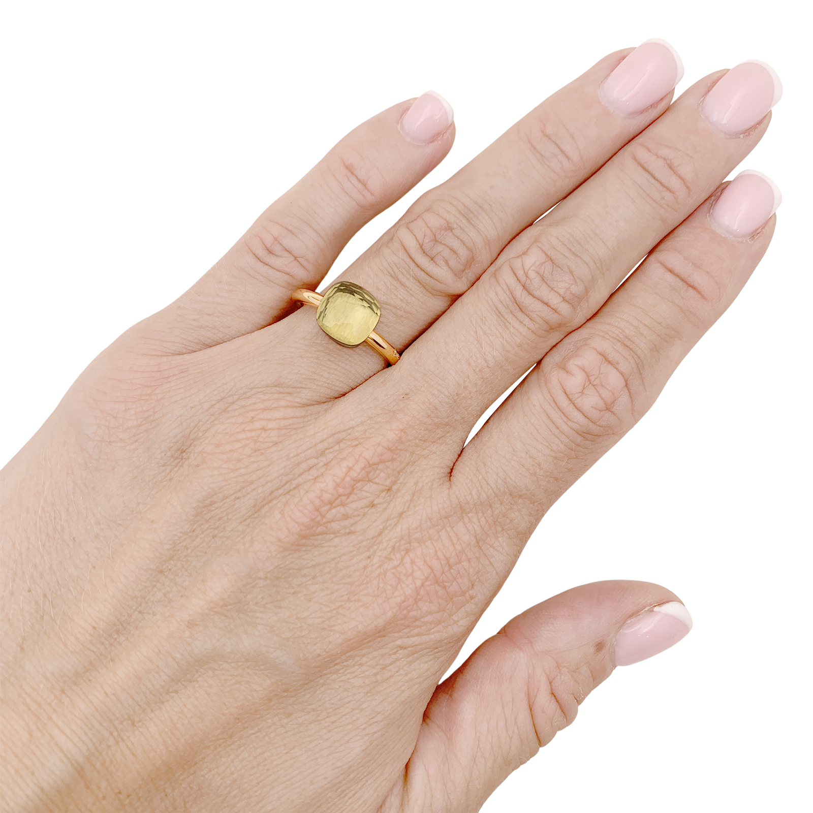 Bague Pomellato, "Nudo", petit modèle, quartz citron. 5