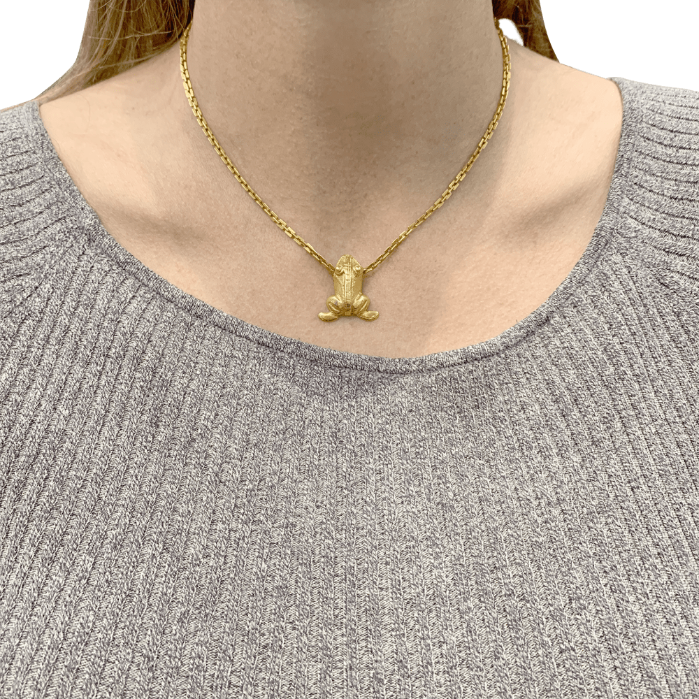 Collier « Grenouille », or jaune.  5