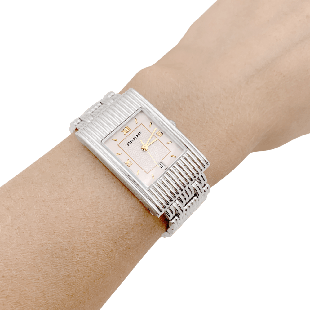 Montre Boucheron, "Reflet", acier.  5