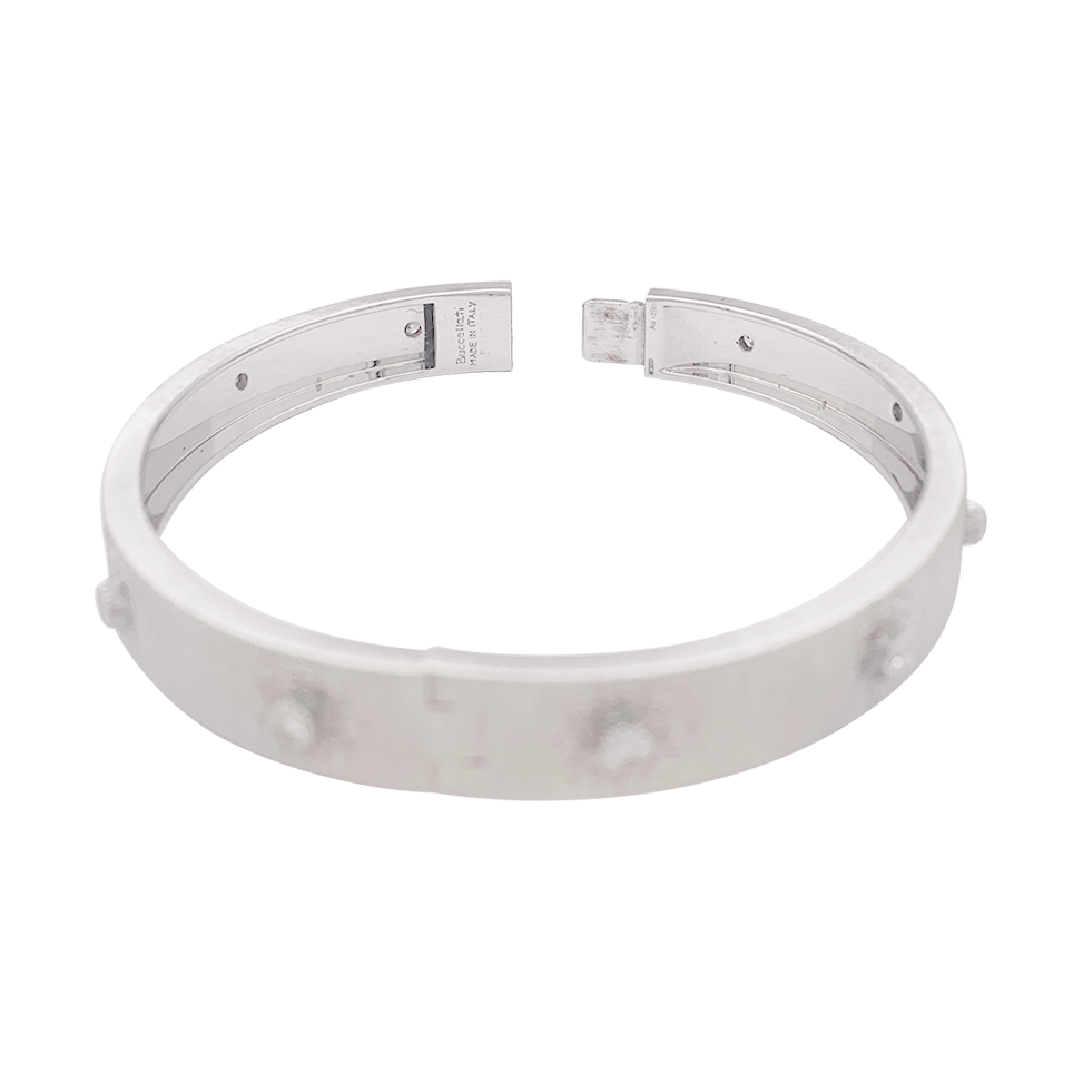 Bracelet Buccellati "Macri Classica" or blanc, diamants. 3
