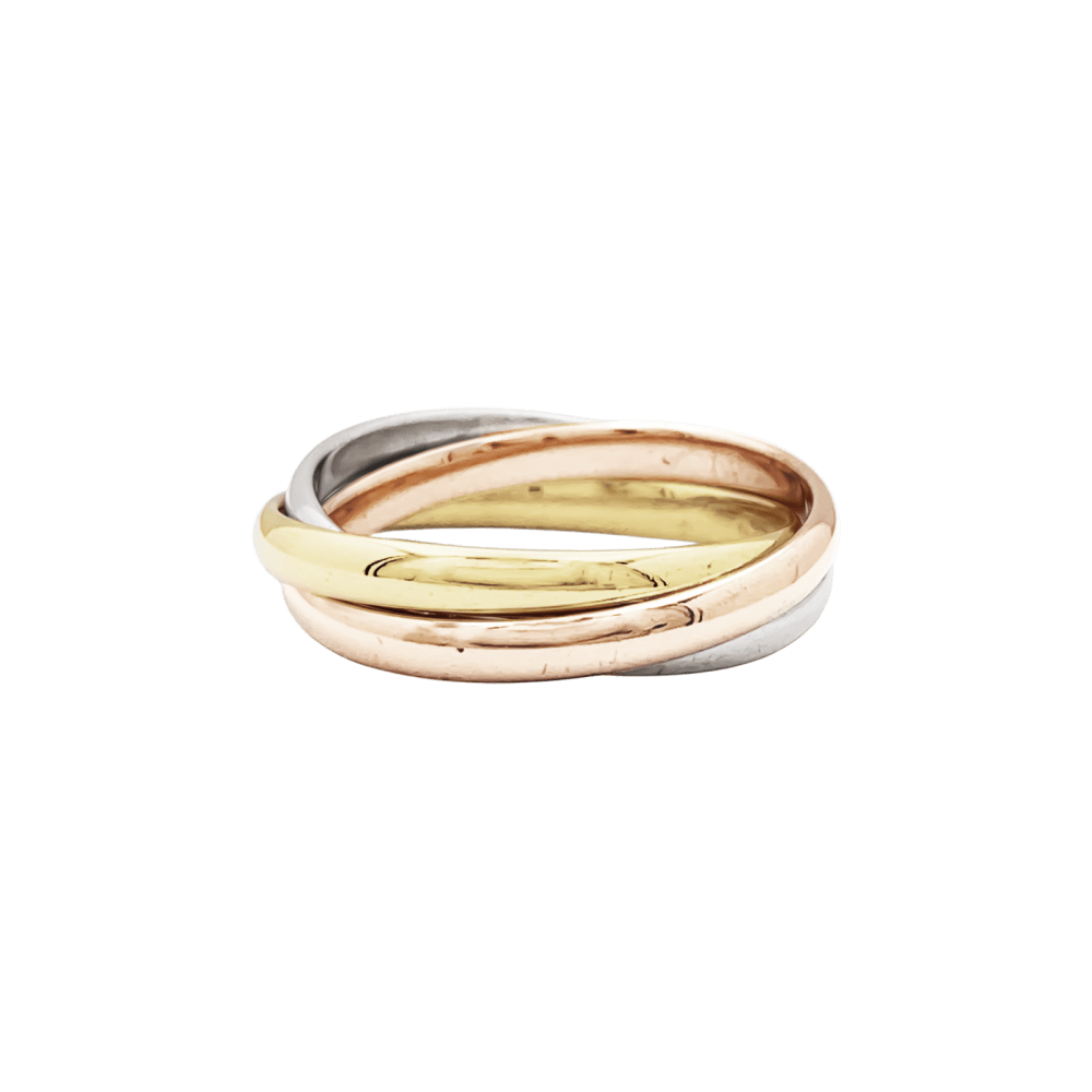 Bague Cartier, "Trinity", 3 ors, petit modèle.  4