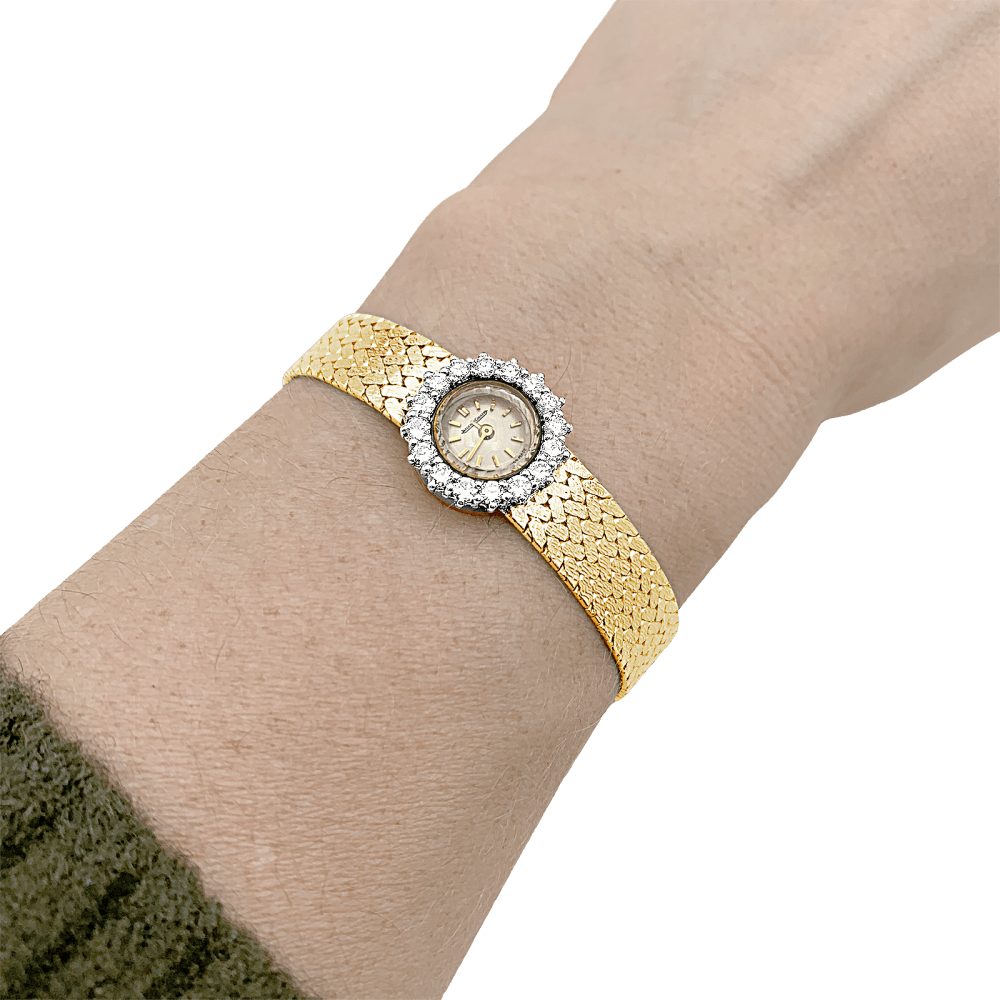 Montre Jaeger Lecoultre x Jean Eté, or jaune, platine, diamants.  5