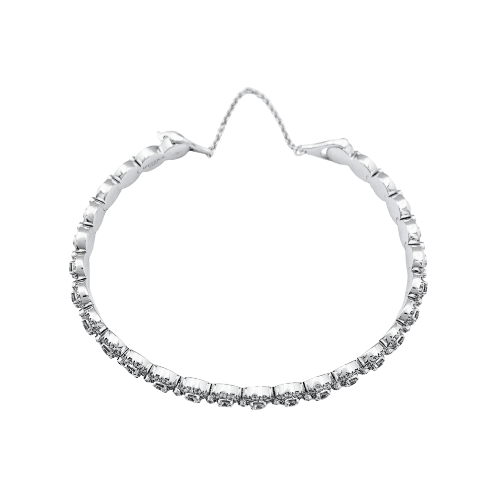 Bracelet Messika,"Joy Diamond Halo", diamants, or blanc.  5