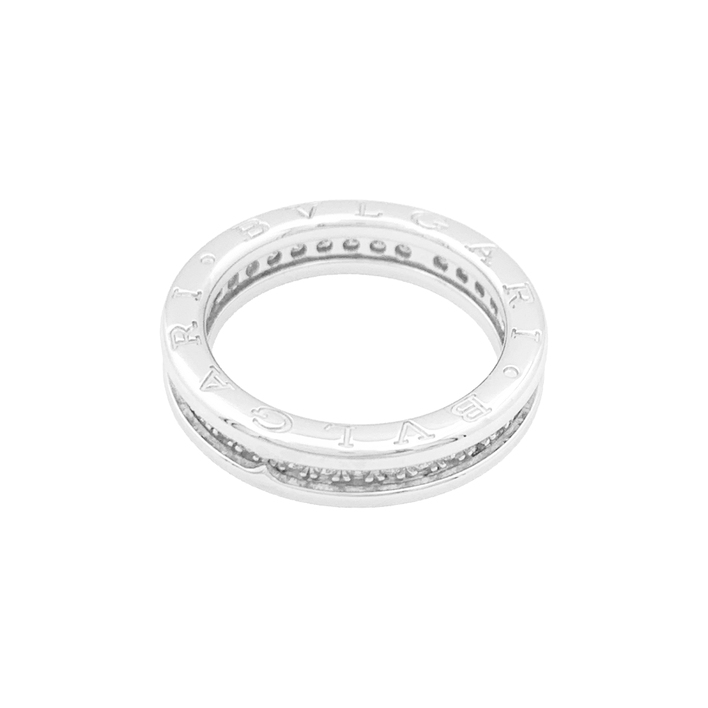 Bague Bulgari, "Alliance B.Zero1", or blanc et diamants. 2