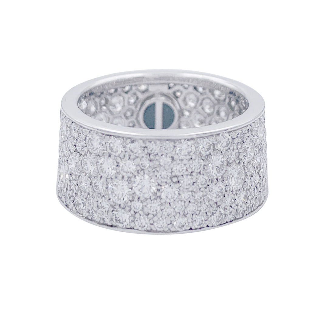 Bague Cartier, "Love", or blanc, diamants. 3