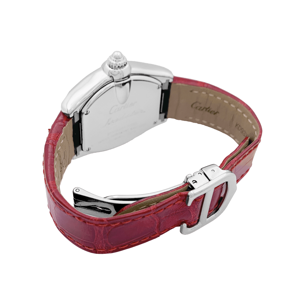 Montre Cartier, "Roadster", acier.  5