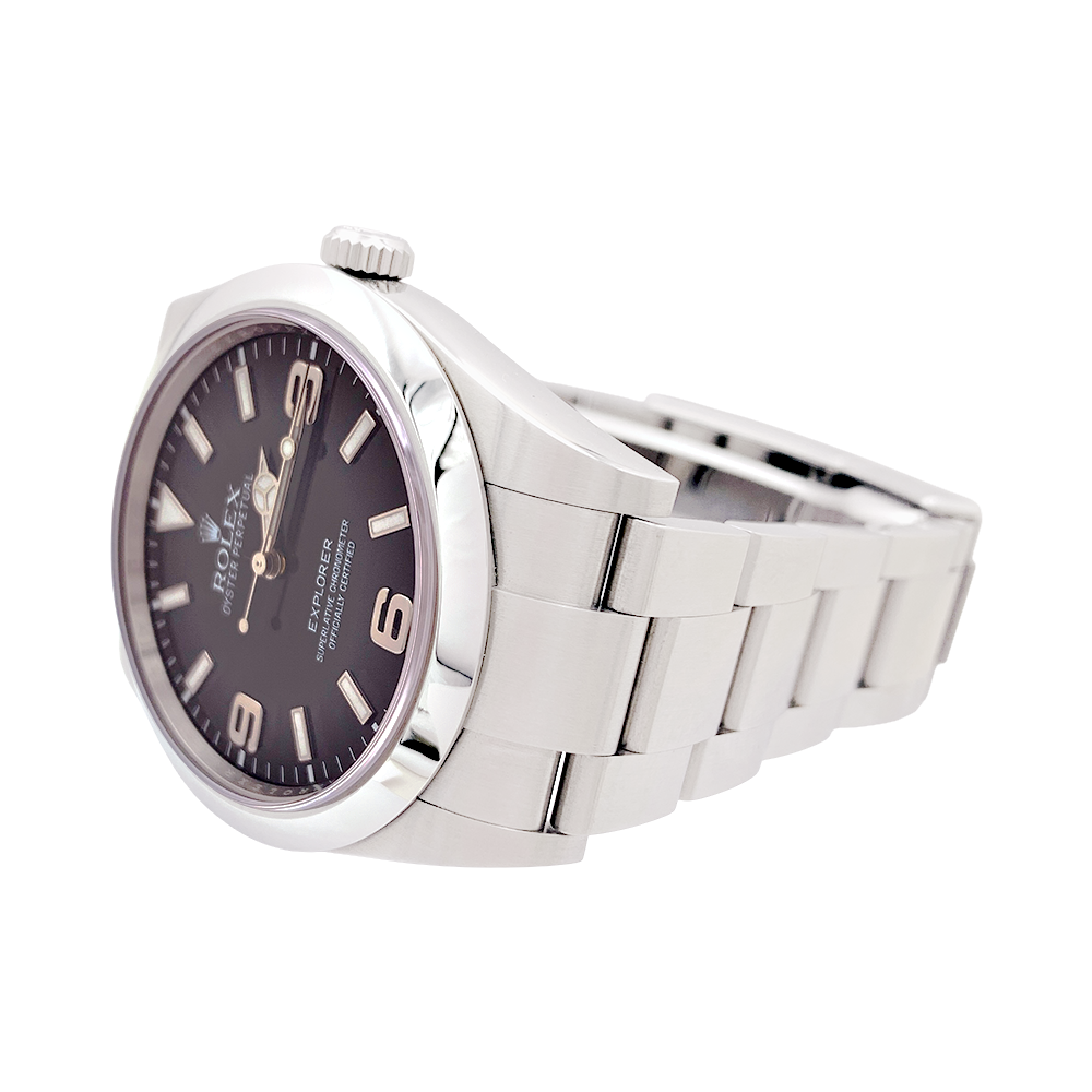 Montre Rolex Oyster Perpetual Explore, acier et cadran noir 5