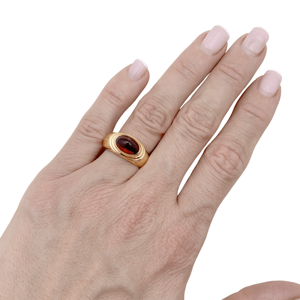 Bague Boucheron, "Jaïpur", or jaune, grenat.  6