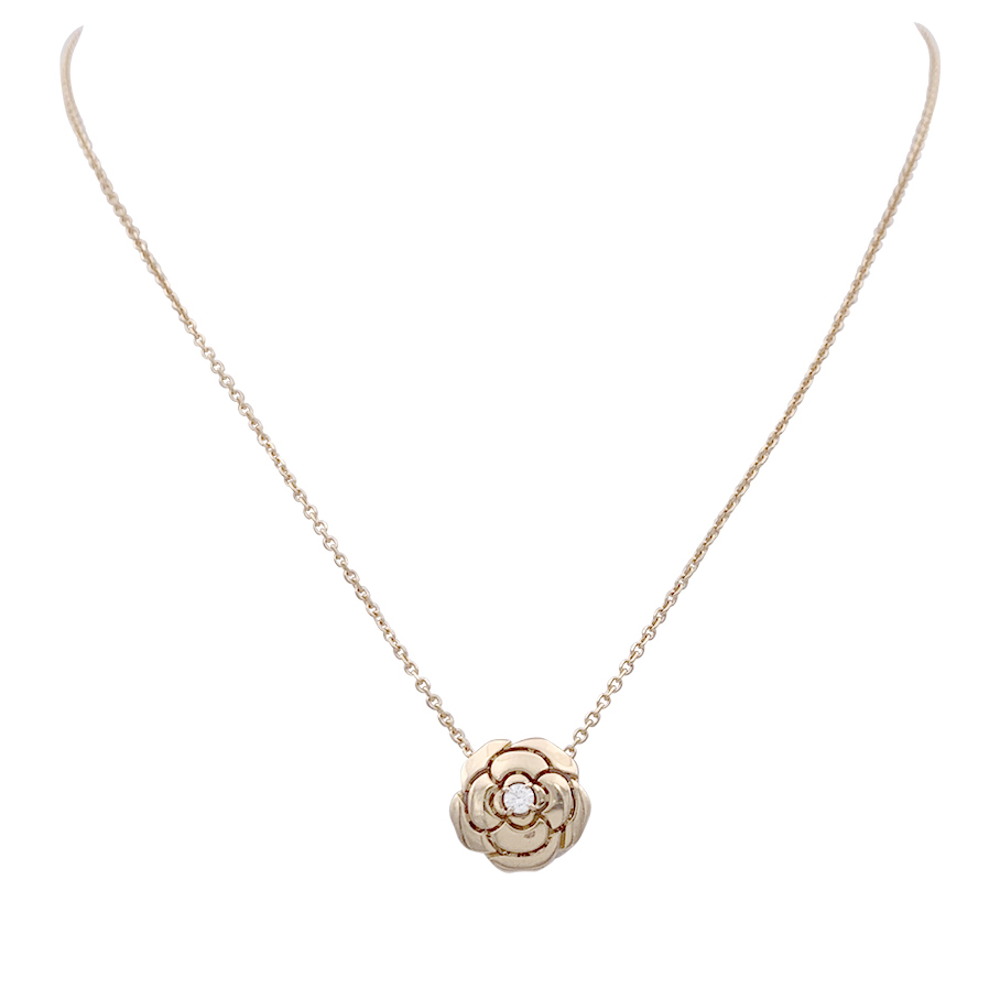Chanel rose gold necklace, 