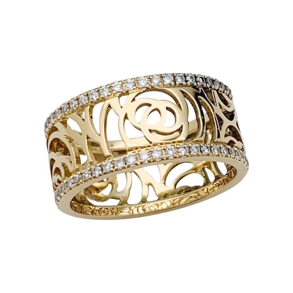 Chanel gold and diamonds ring, 