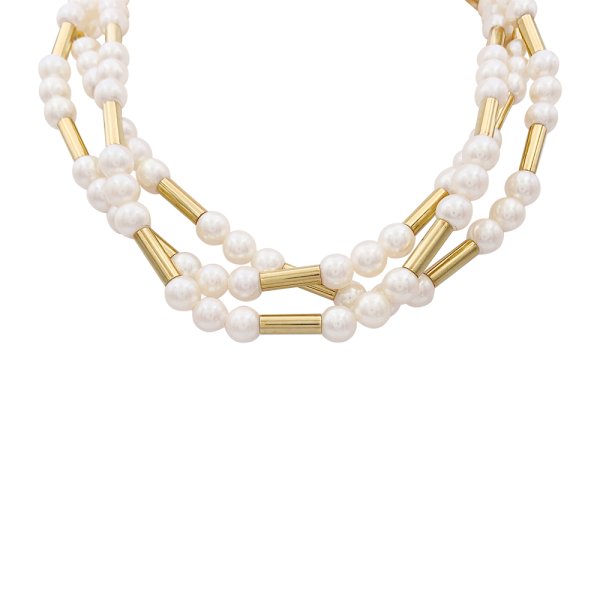 Poiray gold and pearls necklace, 