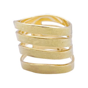 H.Stern gold ring, "Oscar Niemeyer" collection.