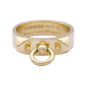 Hermès gold ring, "Collier de Chien", collection.