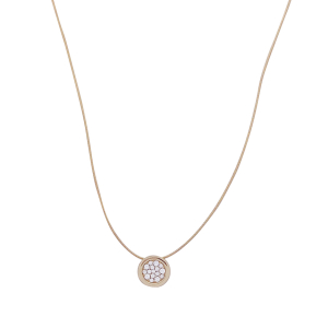 Fred yellow gold, diamonds necklace "Miss Fred Moon".