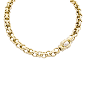 Pomellato vintage two gold necklace.