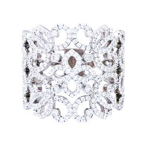Messika white gold and diamonds ring, "Eden" collection.