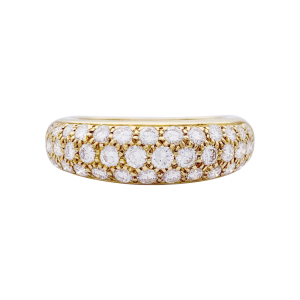 Cartier gold and diamonds ring, "Mimi" collection.
