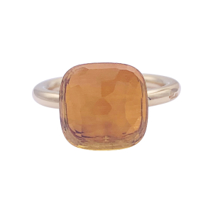Pomellato gold ring, "Nudo Maxi" collection, citrine.