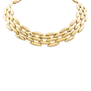 Cartier gold necklace, "Gentiane" collection.