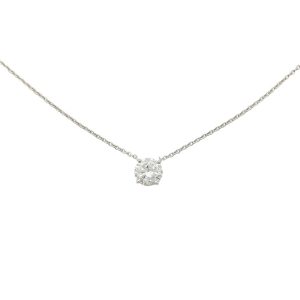 Diamond white gold necklace.