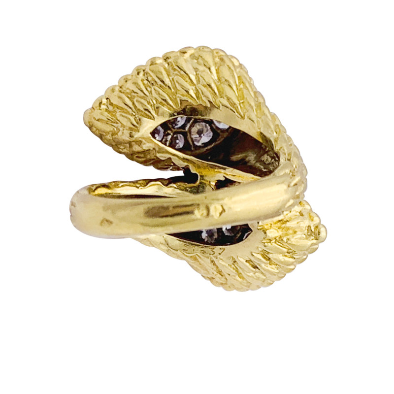 Boucheron "Serpent Bohème" gold, platinum, diamonds vintage ring.
