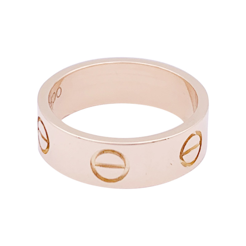 Carier rose gold ring, "Love" collection.