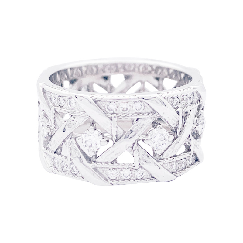 White gold and diamonds Dior ring, "My Dior" collection.