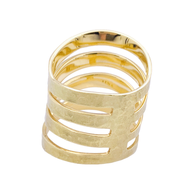 H.Stern gold ring, "Oscar Niemeyer" collection.