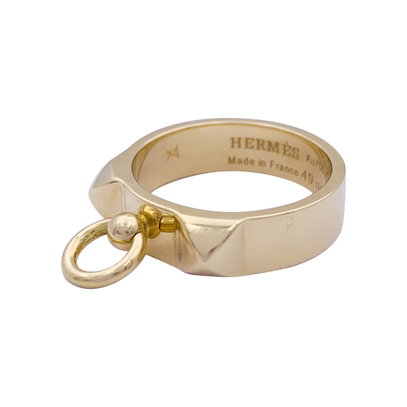 Bague Hermès, "Collier de chien", or jaune.