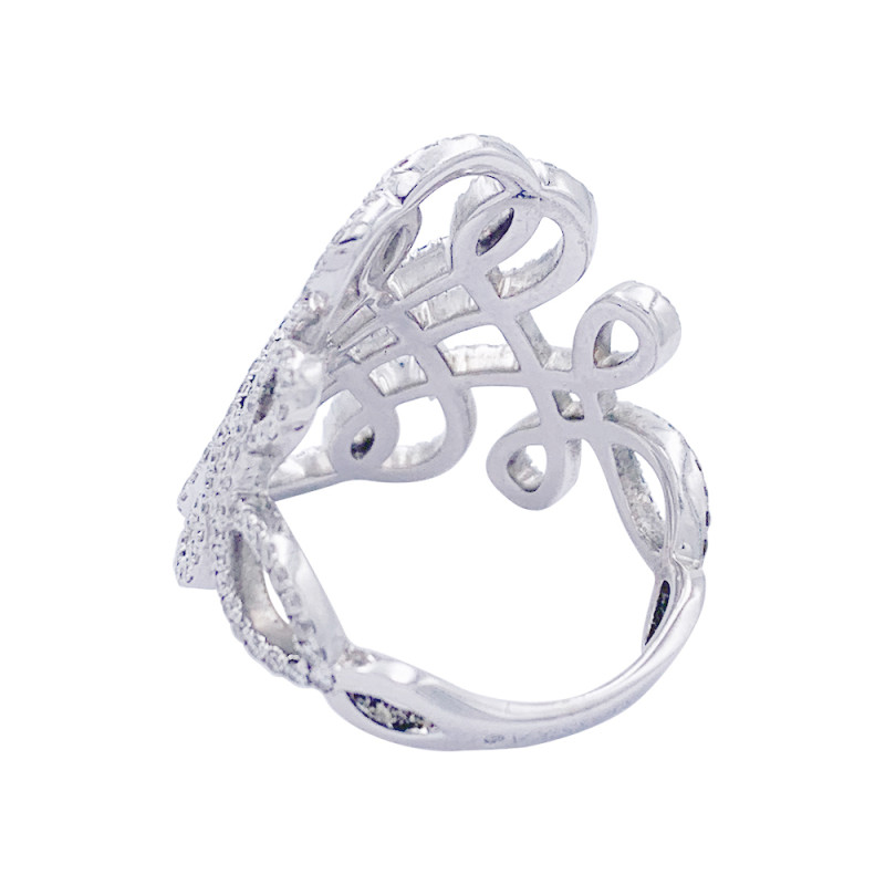 Messika white gold ring, "Promess" collection.