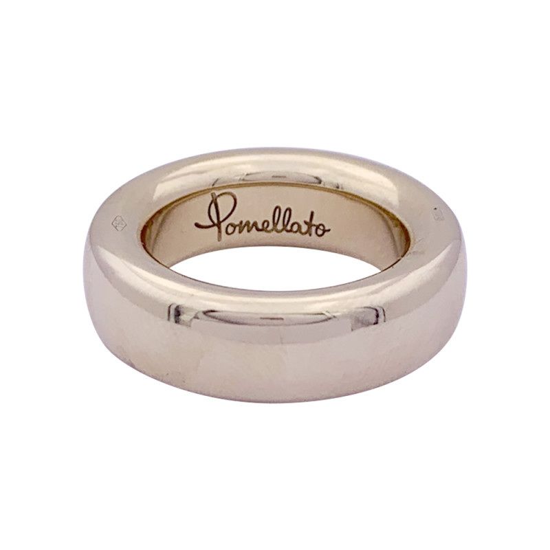Pomellato white gold ring, "Iconica Slim" collection.