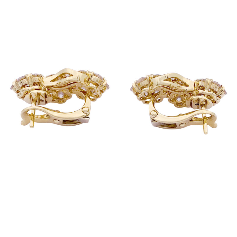 Van Cleef & Arpels yellow gold, diamonds bracelet "Snowflake".