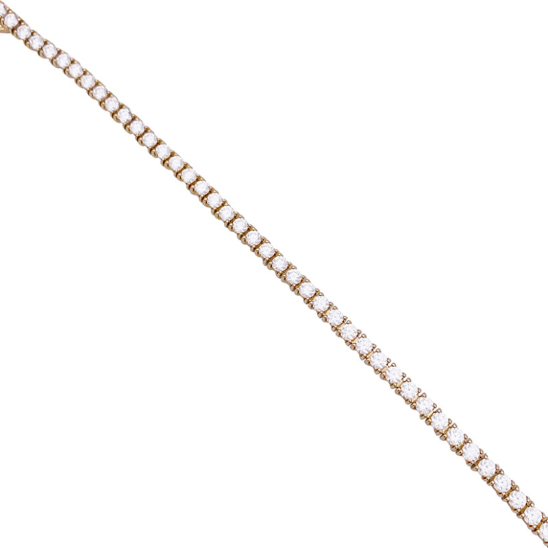 Bracelet Cartier, "Lignes Essentielles", or rose, diamants.