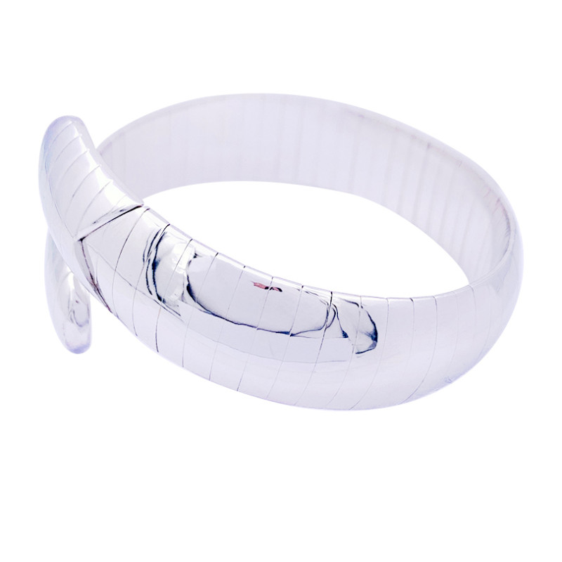 Bracelet Chaumet "Plume" or blanc.