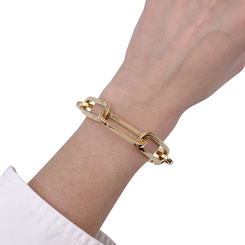 Dinh Van gold bracelet, "Link" collection.